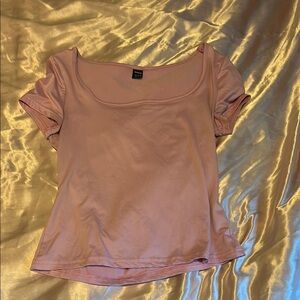 SHEIN Blush Pink Short Sleeve Top